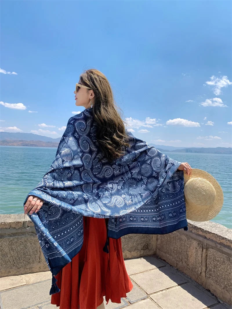 Fashion 90x180cm Twill Cotton Pareo: Your Versatile Beach Essential