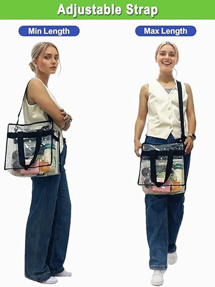 Clear PVC Tote Bag for Women: Your Go-To for Gym, Swim & Travel