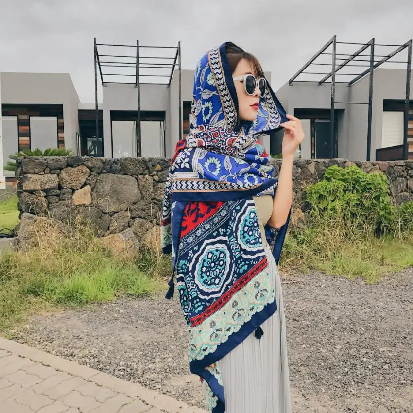 Fashion 90x180cm Twill Cotton Pareo: Your Versatile Beach Essential