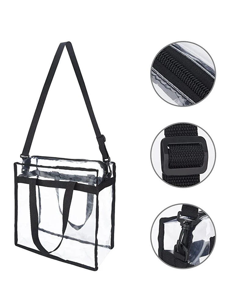 Clear PVC Tote Bag for Women: Your Go-To for Gym, Swim & Travel