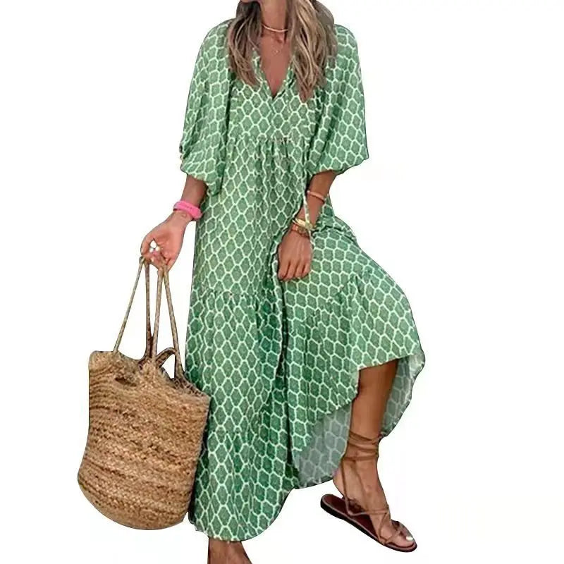 Fashion Print Boho Dress - Your New Summer Essential!