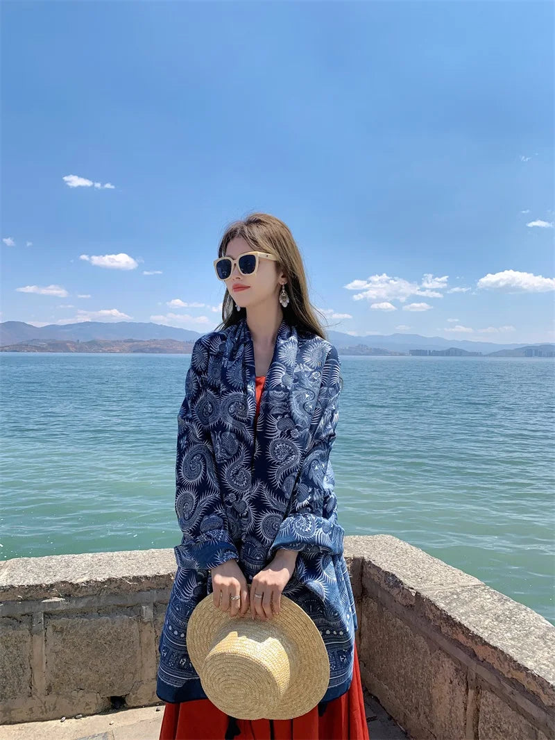 Fashion 90x180cm Twill Cotton Pareo: Your Versatile Beach Essential