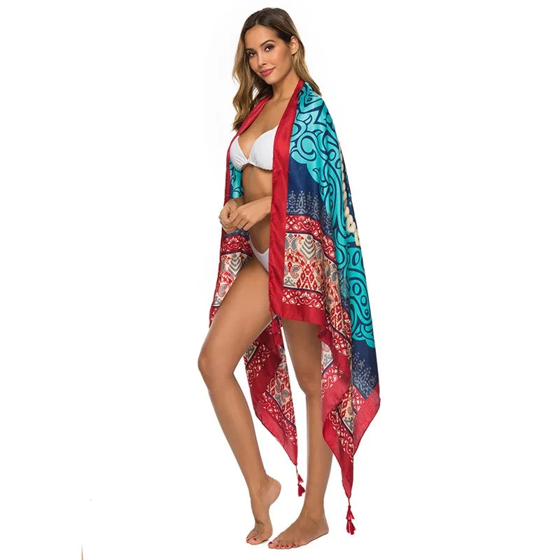 Fashion 90x180cm Twill Cotton Pareo: Your Versatile Beach Essential
