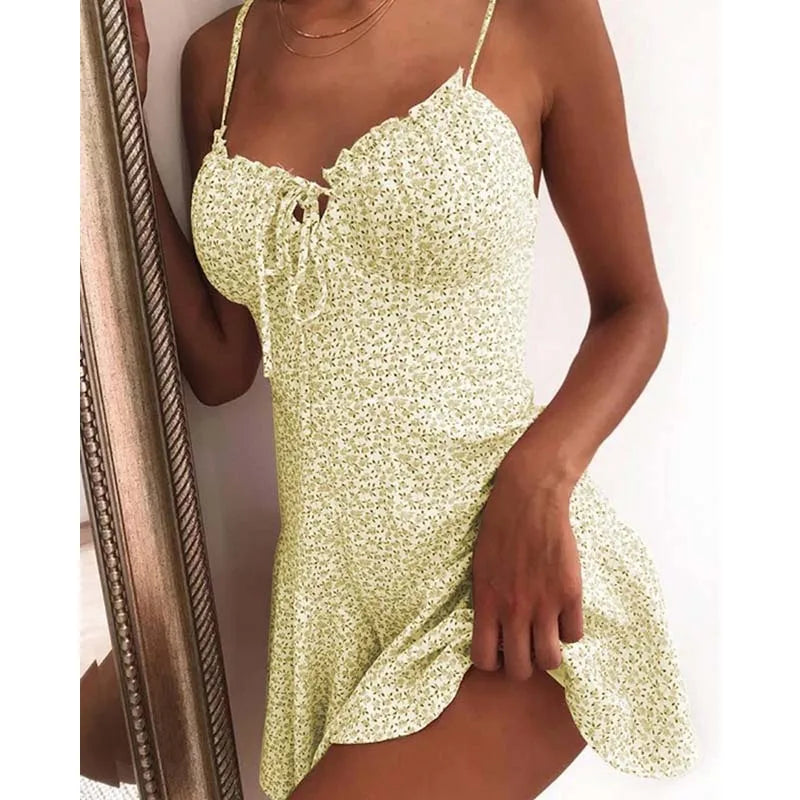 Floral Print A-Line Mini Dress: Your Go-To Summer Look