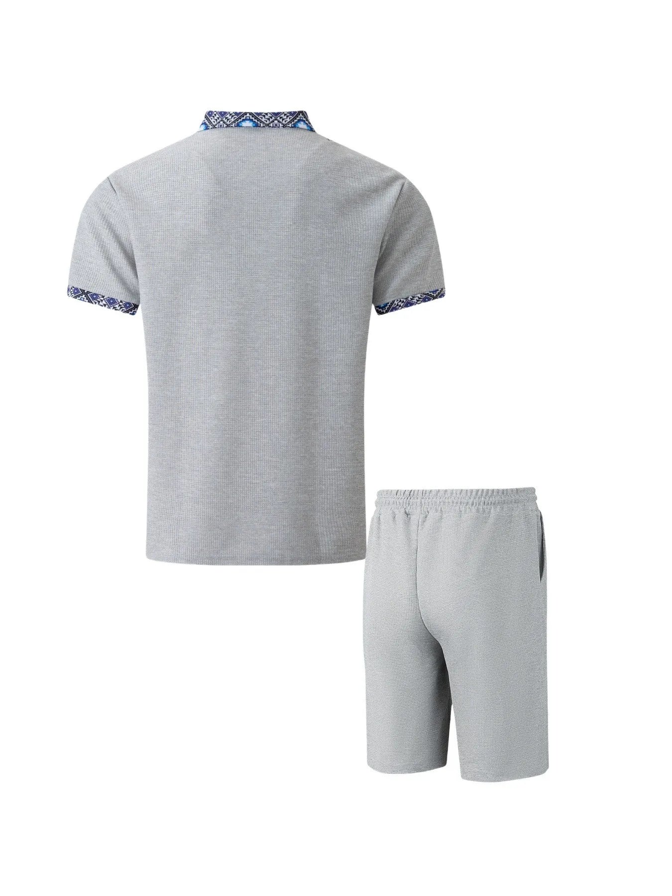 2025 Men's Waffle Zip-Up Summer Suit
