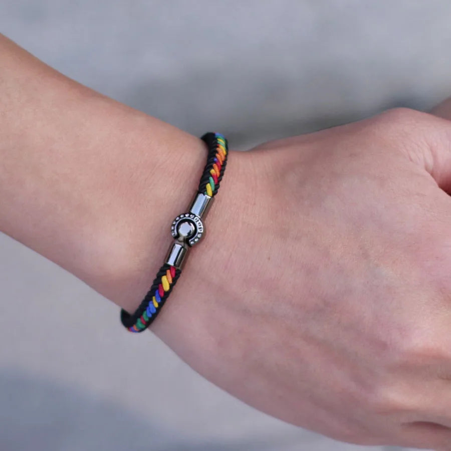 Stylish Ethnic Rope Bracelet: Handmade & Magnetic