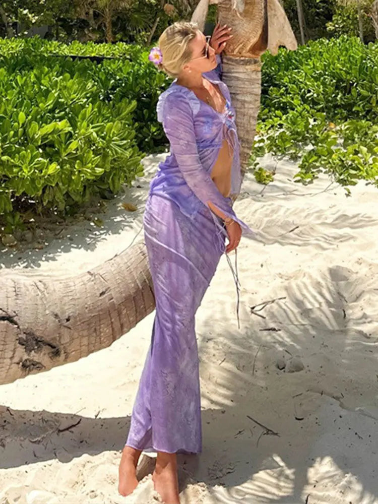 Style Two-Piece Bikini Cover-Up Set