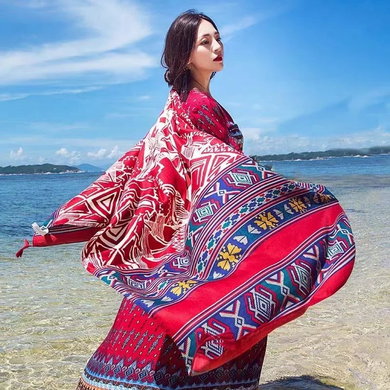 Fashion 90x180cm Twill Cotton Pareo: Your Versatile Beach Essential