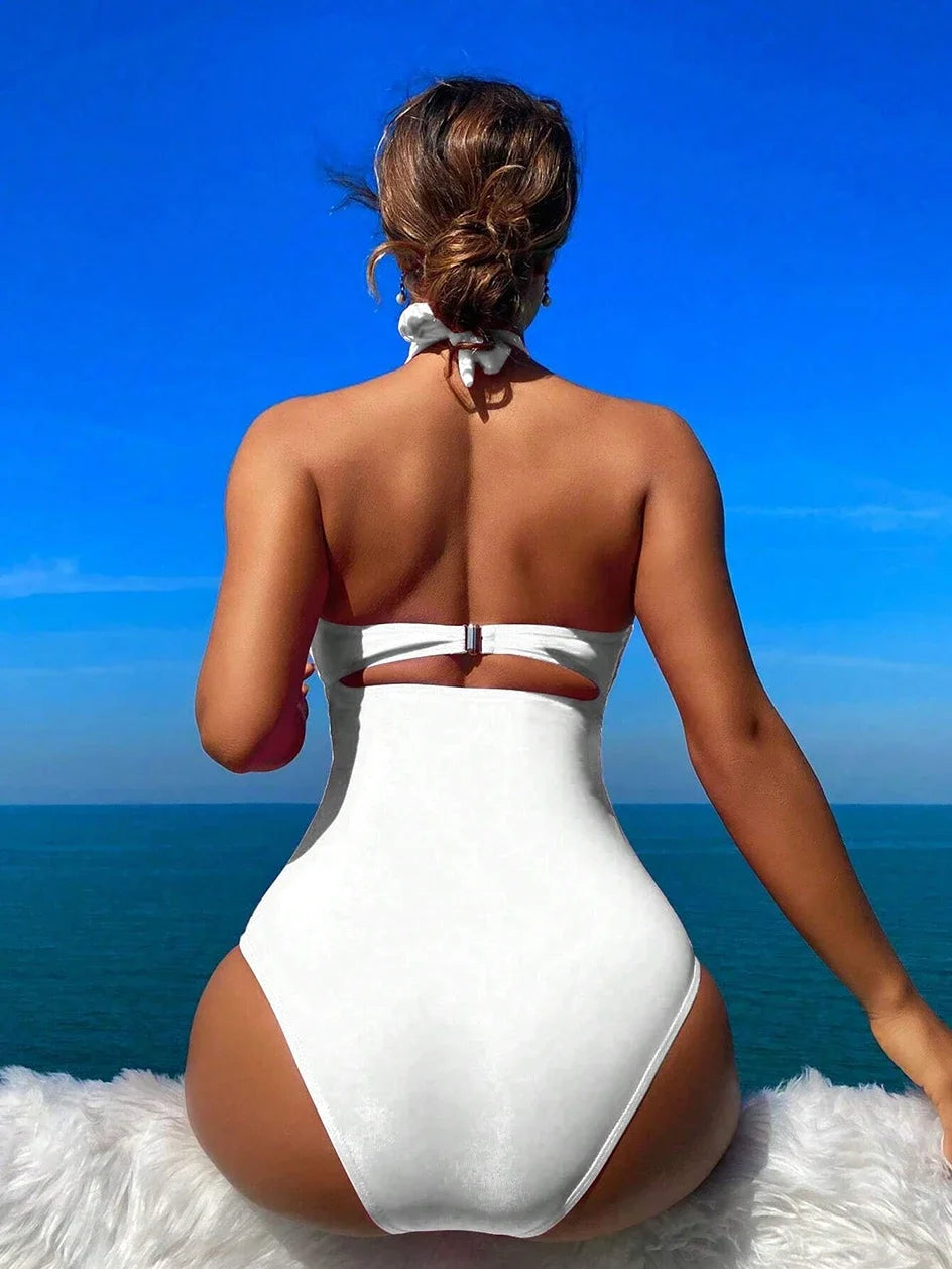 Trend Alert 2025: The Ultimate High-Waisted Drawstring Monokini!