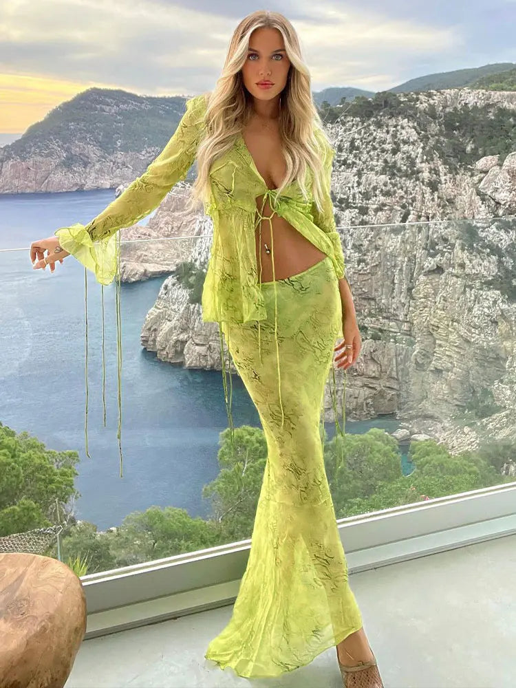 Style Two-Piece Bikini Cover-Up Set