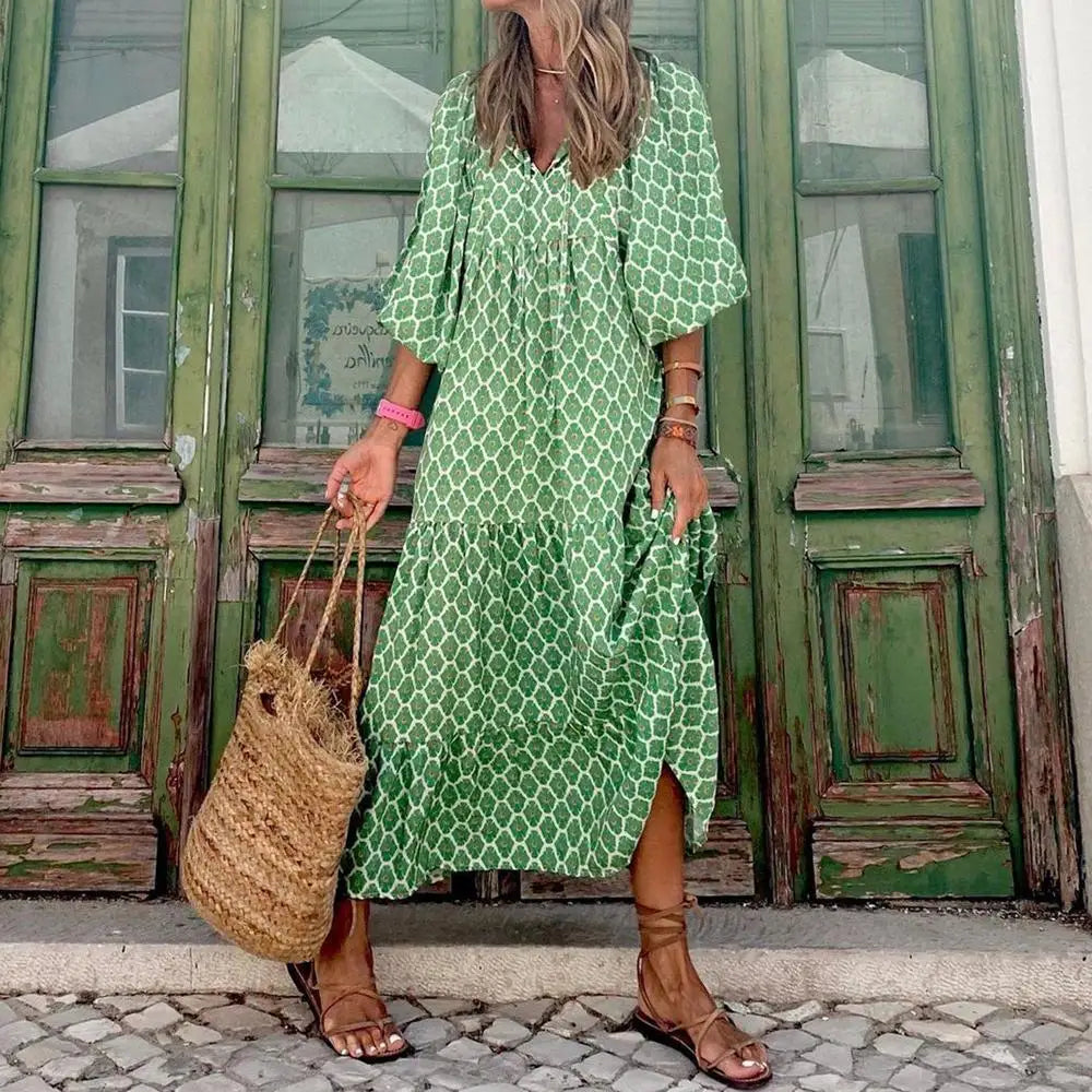 Fashion Print Boho Dress - Your New Summer Essential!