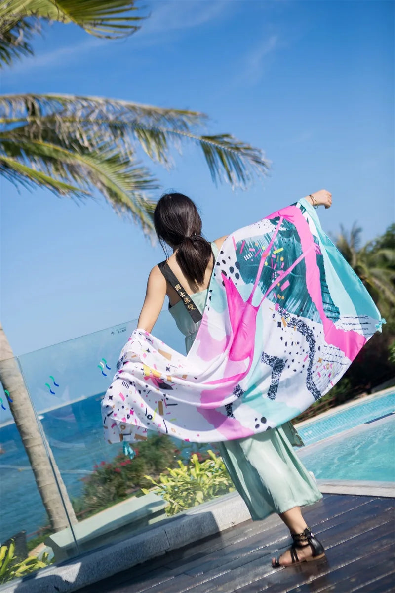 Fashion 90x180cm Twill Cotton Pareo: Your Versatile Beach Essential