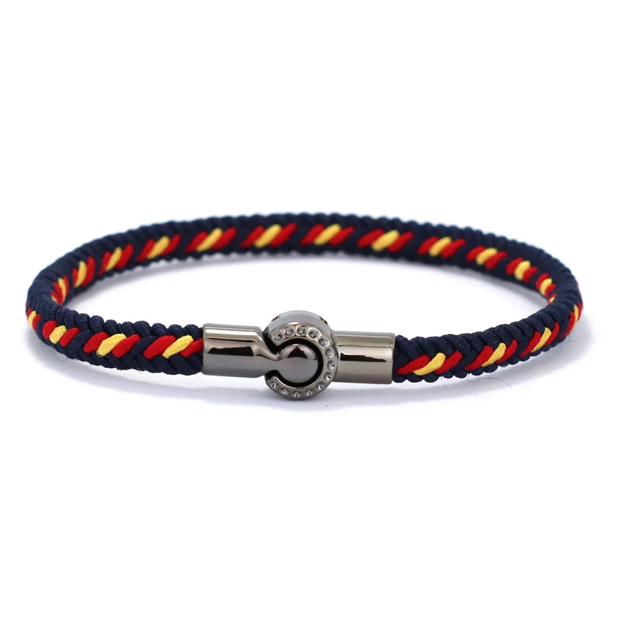 Stylish Ethnic Rope Bracelet: Handmade & Magnetic