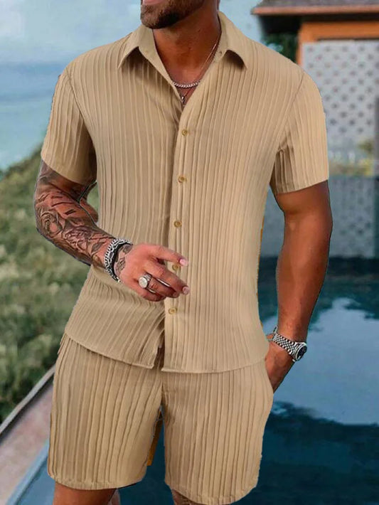 Men's Striped Jacquard Beach Suit: Spring/Summer 2025