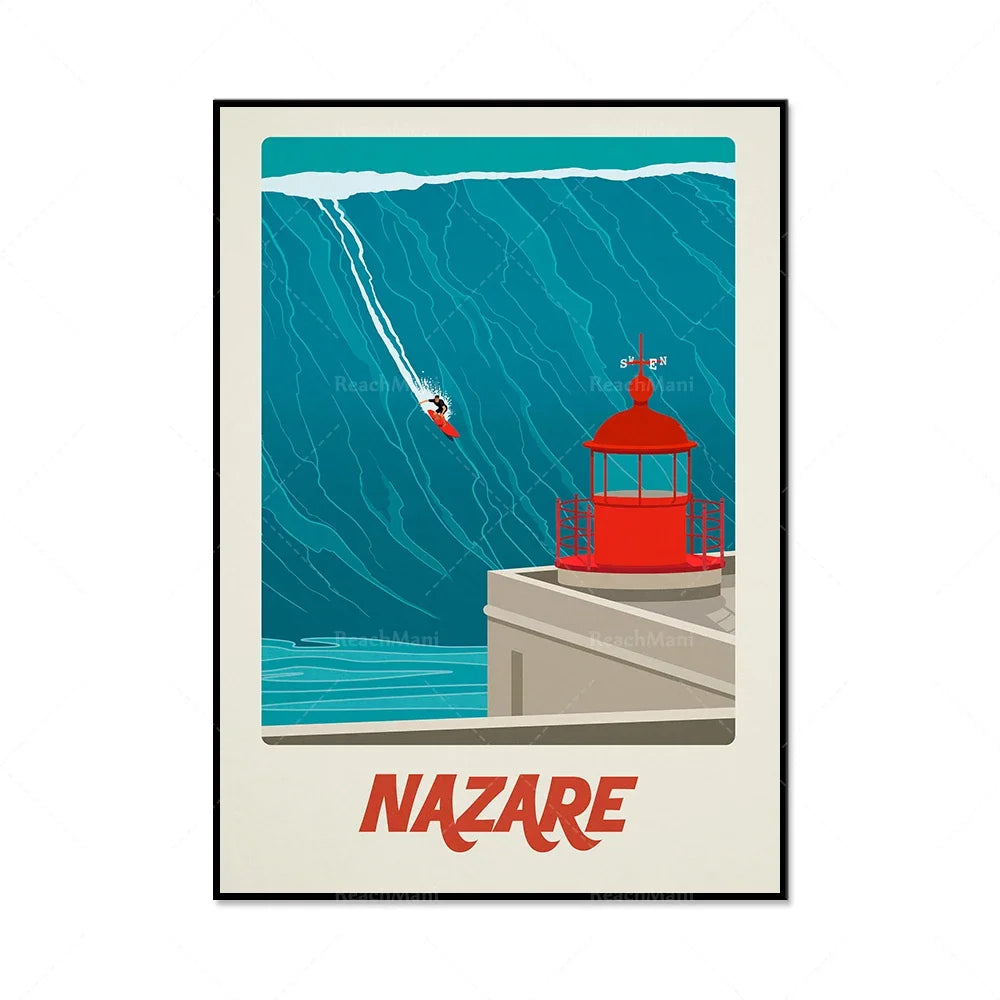 Vintage Surf Adventure Poster Collection