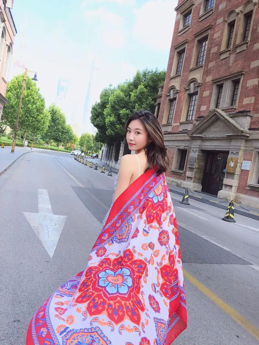 Fashion 90x180cm Twill Cotton Pareo: Your Versatile Beach Essential