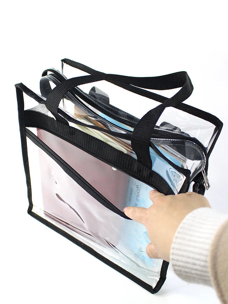 Clear PVC Tote Bag for Women: Your Go-To for Gym, Swim & Travel